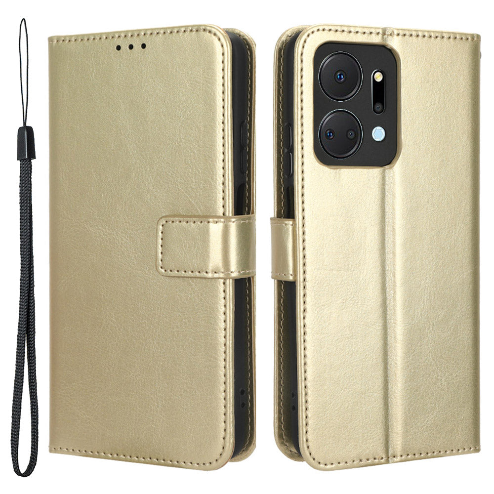 PU Leather Phone Wallet Case for Honor X7a 5G Play7T 5G Crazy Horse Texture Stand Mobile Phone Cover PU Leather Phone Wallet Case for Honor X7a 5G Play7T 5G Crazy Horse Texture Stand Mobile Phone Cover